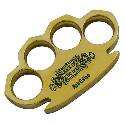 Dalton 10 Oz Real Brass Knuckles Buckle Paperweight Heavy Duty Luck