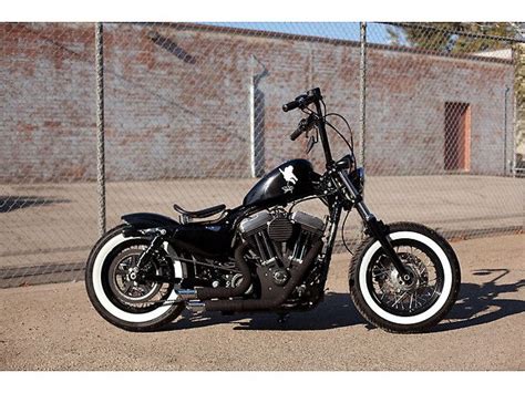 Filter results by your vehicle hopider cnc wide foot pegs 360° roating mx chopper bobber style for harley dyna sportster fatboy iron 883,gold. Sportster Bobber With Ape Hangers | Reviewmotors.co