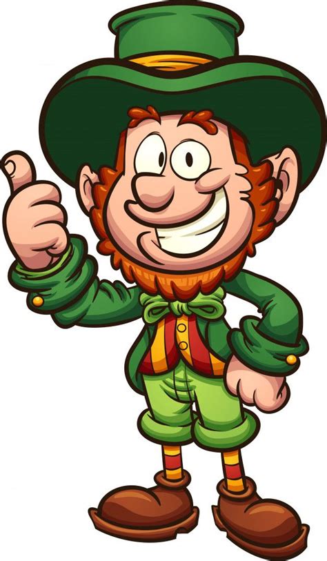 Cartoon Kabouter Premium Vector Happy Cartoon Leprechaun Cartoon