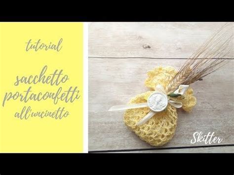 Lavorare un giro di punto gambero per rifinire. tutorial:"sacchetto portaconfetti all'uncinetto" - YouTube ...