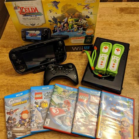 Nintendo Wii U Story Of Zelda 32gb Bundle 3 Extra Controllers 5