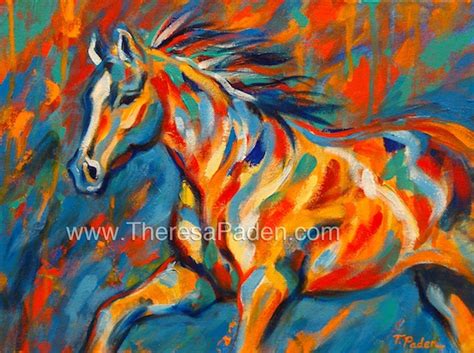 Paintings Of Horses Expressionistic Horse Painting In