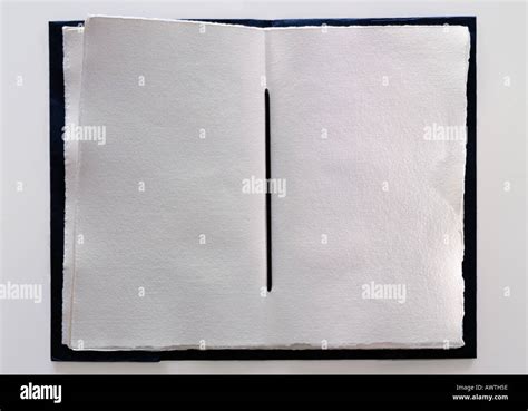 Handmade Book With Blank Pages Close Up Stock Photo Alamy