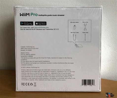Wiim Pro Hi Res Audio Streamer With Dac Ethernet Airplay New In Unopened Box Photo 4386144