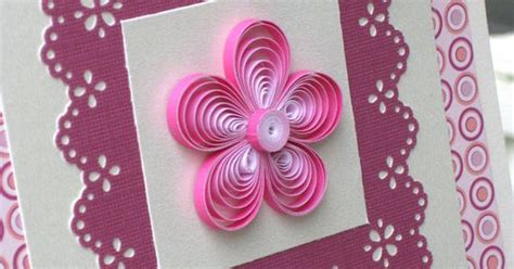 Beautiful Paper Quilling Greeting Card In Shades Of Pink For All