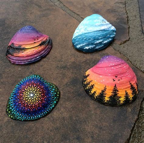 20 Painted Sea Shell Designs Color Made Happy