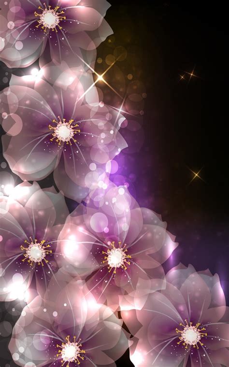 Glitter Flower Wallpapers Top Free Glitter Flower Backgrounds