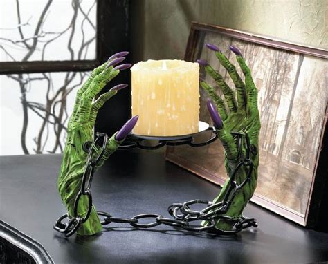 Witch Shackles Halloween Pillar Candle Holder Halloween Candles