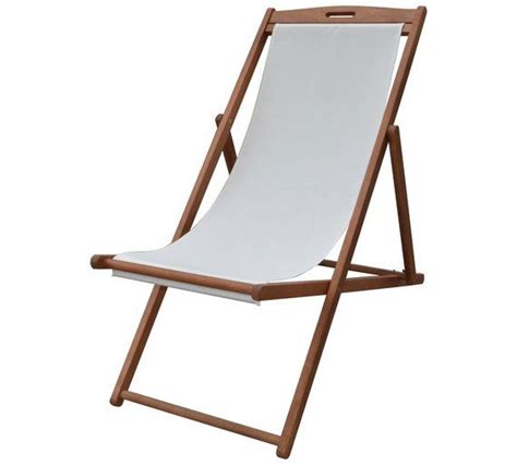 Buy HOME Deck Chair - Cream at Argos.co.uk, visit Argos.co.uk to shop