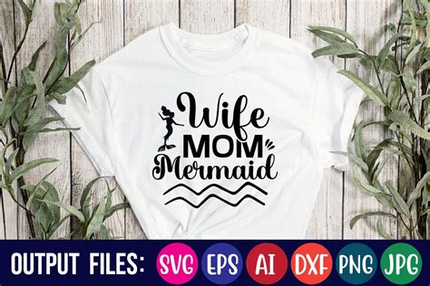 Wife Mom Mermaid Graphic By Creative Mass · Creative Fabrica