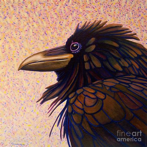 Raven Shaman Painting By Brian Commerford Fine Art America