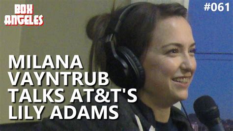 Milana Vayntrub Talks Her At T Commercials As Lily Adams Youtube