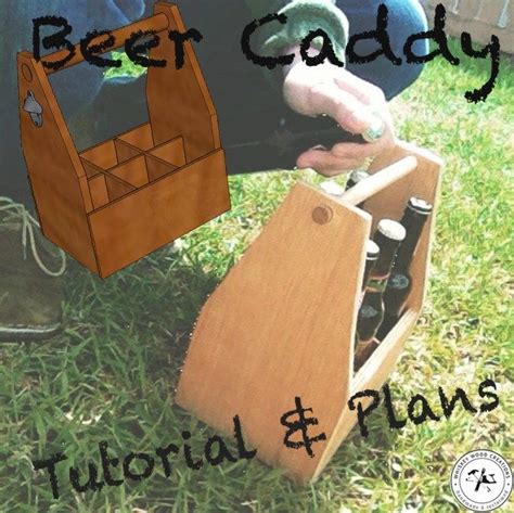 Made from maple and cherry. FREE woodworking plans: Wood Beer Caddy Plans, 6-pack Beer Tote | Casas de madera, De madera ...