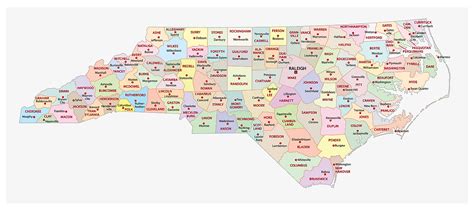 Map Of North Carolina Counties Free Printable Maps Im Vrogue Co