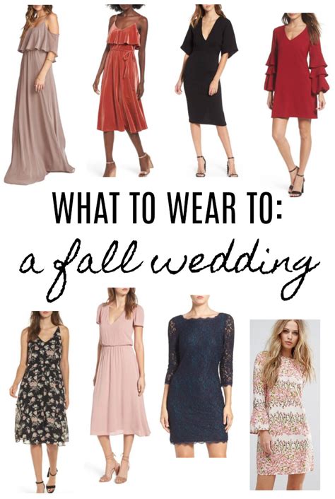 What To Wear To A Fall Outdoor Wedding