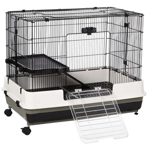Pawhut Rolling Small Animal Cage For Hamsters Chinchillas And Gerbils