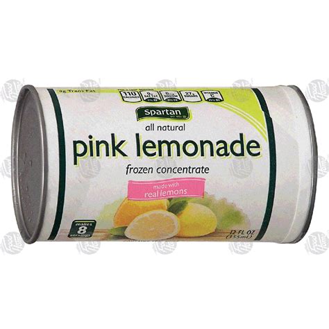Spartan Frozen Concentrate For Pink Lemonade 16 Juice Drink12 Fl Oz