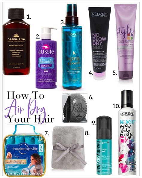 A diffuser attachment helps to maintain the original shape. The Best Products for Air Drying Your Hair - 15 Minute ...