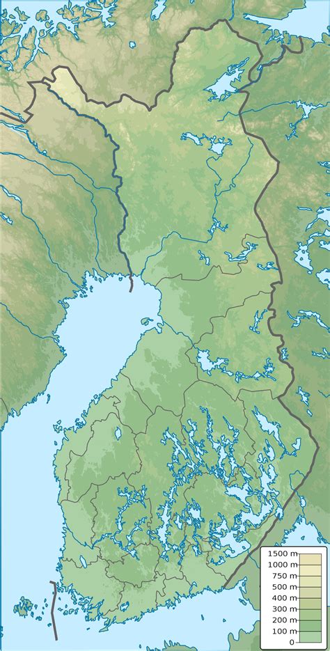 Finland Topographic Map