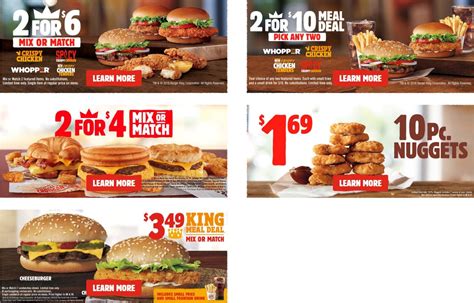 2 comments and complaints → add yours ←. Burger King Menu Deals & Specials