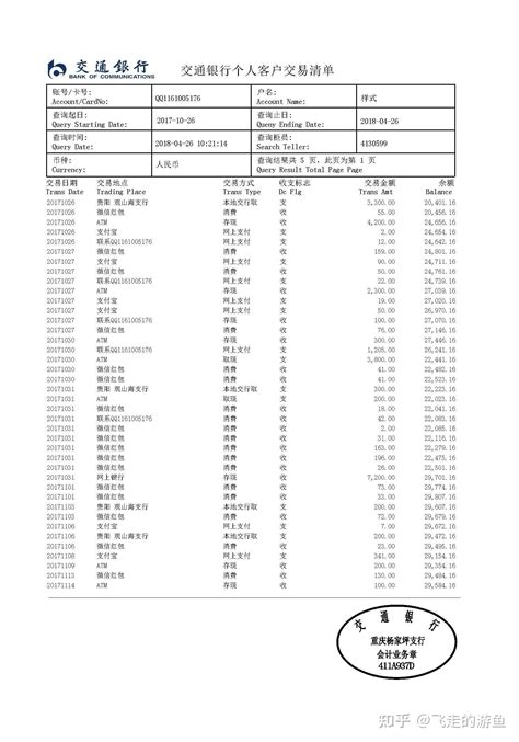 银行流水有什么作用？ 知乎