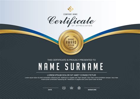 Certificate Template Vector