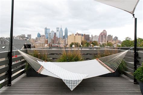 Philadelphia Hammock Shade Sail Roof Deck Deck