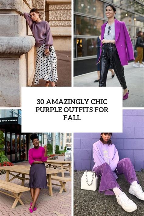 30 Amazingly Chic Purple Outfits For Fall Styleoholic