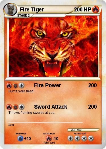 Pokémon Fire Tiger 28 28 Fire Power My Pokemon Card
