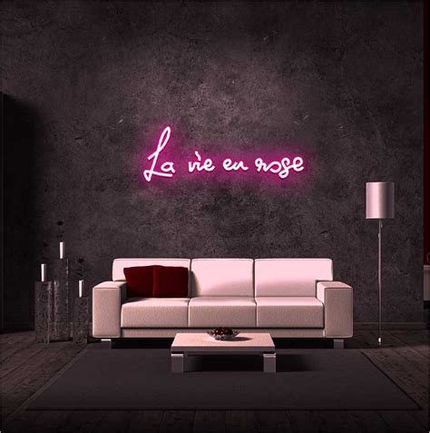 La Vie En Rose Neon Light Sui Generis Neon Mini Neon Sign