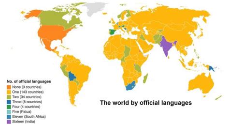 La Mappa Sul Numero Di Lingue Ufficiali Nei Paesi Del Mondo Tpi