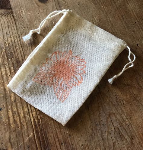 Sunflower Bag 6 Wildflower Seed Bags T Sack Bohemian Nature Etsy