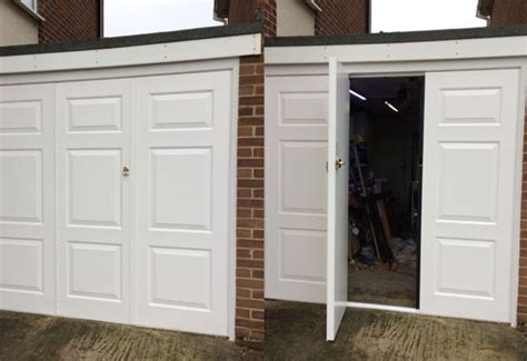 Bi Fold Side Hinged Garage Door In Thame Oxfordshire Shutter Spec Security