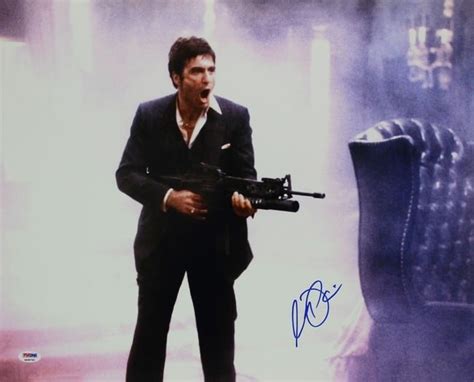Al Pacino Scarface Signed 16x20 Horizontal Photo Auto 10 Psadna