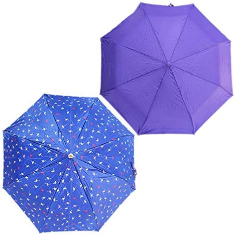 Rainpopson 3 Fold Umbrella For Women And 3 Fold Umbrella For Men Combo