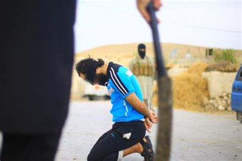 Isis Beheads Three Men For Terrorizing People And Spying Daily Mail