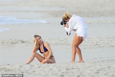 Kimberley Garner Showcases Her Incredible Figure In A Slew Of Sizzling Swimsuits As She Shoots