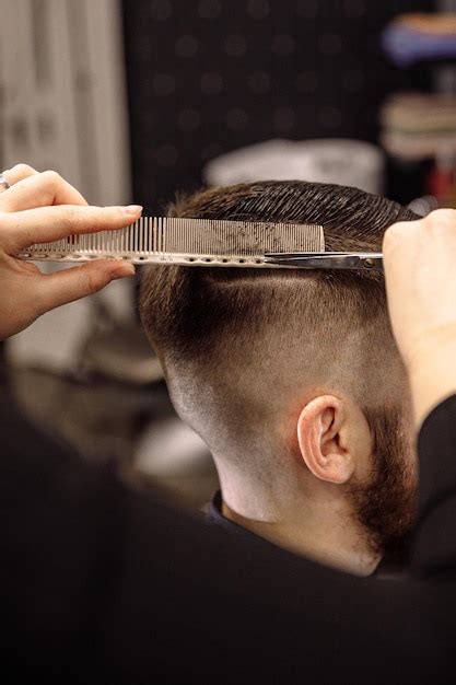 Premium Photo Mens Haircut Hairdresser Barbershop Professional Haircut