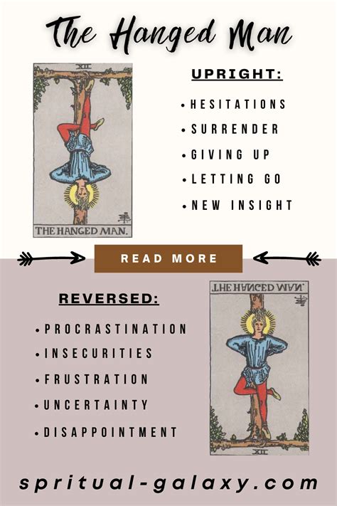 The Hanged Man Tarot Card Meaning Upright And Reversed Tarot Card