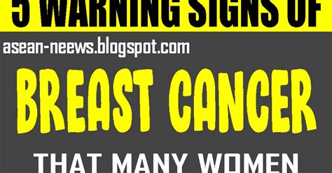 5 Warning Signs Of Breast Cancer That Many Women Ignore