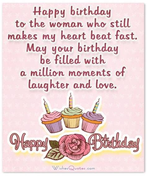 Wife Birthday Card Quotes Birthday Wishes For Wife Birthday Message For Wife Romantic