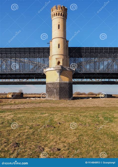 Bridge on the Vistula River Stock Image - Image of landscape, shadow