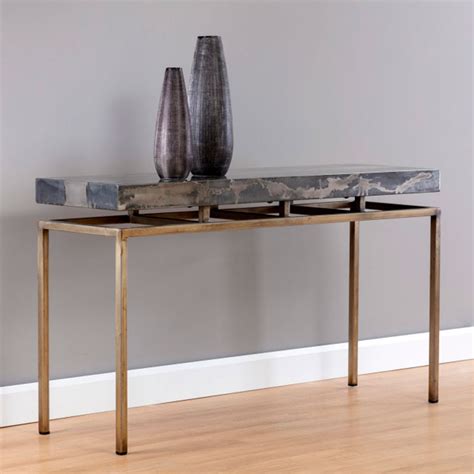 Toreno Console Table In Gold By Sunpan