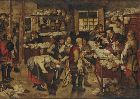 Pieter Brueghel Ii Brussels 15645 16378 Antwerp The Payment Of The Tithes Christies