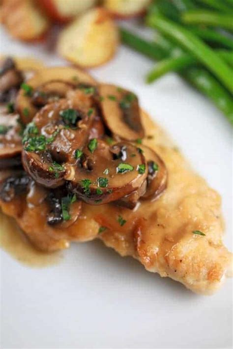 You'll be pleasantly surprised to see how quick this meal is to make and how flavorful it tastes. Chicken Marsala Recipe with Mushroom Wine Sauce | Jessica ...