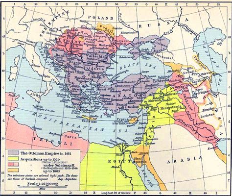Map Of The Ottoman Empire 1481 1683