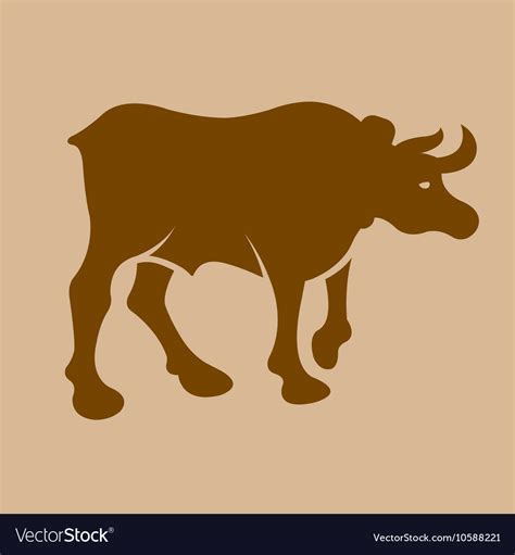 Ox Silhouette Graphic Royalty Free Vector Image