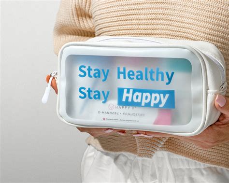Stay Healthy Stay Happy Toiletry Bag Happy V