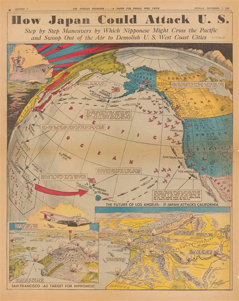 Map of how Japan could attack US in World War II - Business Insider