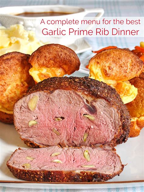 Standing rib roast is the ultimate roast beef! Smoky Spice Garlic Prime Rib with Side Dishes | Recipe | Food recipes, Prime rib, Food dishes